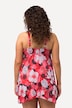 Hawaiian Flower Print Pointed Hem Swim Dress