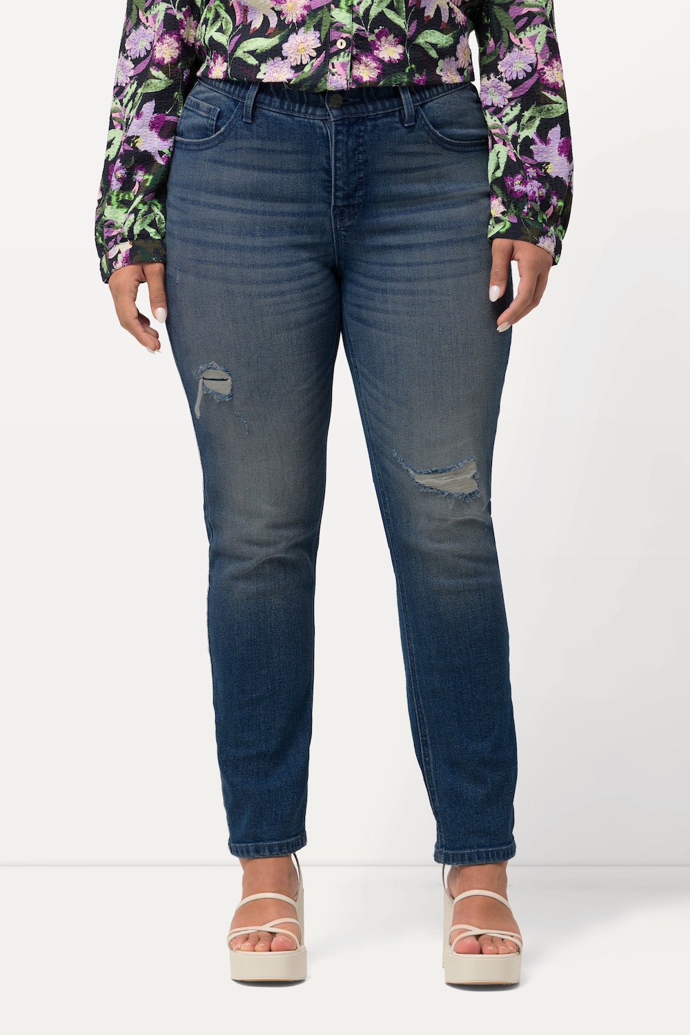 Große Größen Jeans Sammy, Damen, blau, Größe: 60, Baumwolle, Ulla Popken