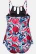 Tankini, Punkte, Cut-Outs, Softcups, Holzoptik-Dekore
