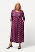 Matte Jersey Dot Print Empire Pocket  A-line Dress