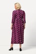 Matte Jersey Dot Print Empire Pocket  A-line Dress
