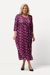 Matte Jersey Dot Print Empire Pocket  A-line Dress