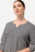 Shirt, grafisk tryk, tunika-udskæring, 3/4-ærmer