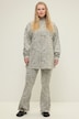 Uitlopende broek, legging, glitter-paisley, elastische tailleband