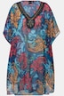 Tunika, met print, oversized, V-hals, korte mouwen
