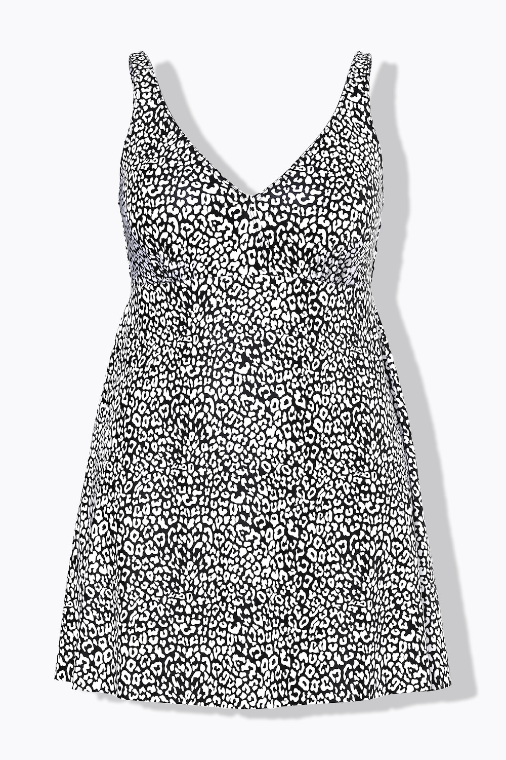 Badekleid, Leomuster, Softcups, Wickeloptik