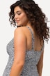 Badekleid, Leomuster, Softcups, Wickeloptik