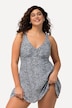 Badekleid, Leomuster, Softcups, Wickeloptik