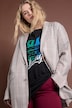 Oversized blazer, geruit, revers, lange mouwen