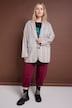 Oversized blazer, geruit, revers, lange mouwen