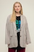 Oversized blazer, geruit, revers, lange mouwen