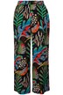 Palácové kalhoty, vzor džungle, široké nohavice