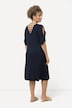 Jersey-Strandkleid, V-Ausschnitt, Zierbänder, Halbarm