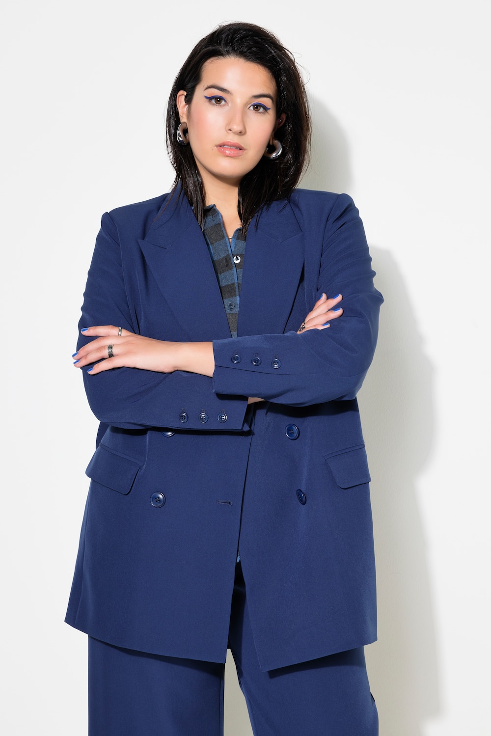 Blazer, Loose Fit, doppelreihig, Revers