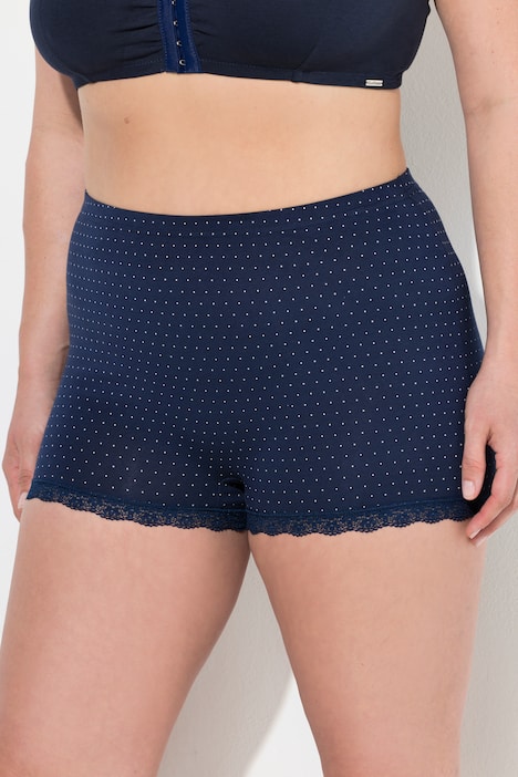 Set van 3, panty, kant en stippenmotief