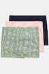 Pantys, 3er-Pack, Spitzensaum, gemustert/einfarbig