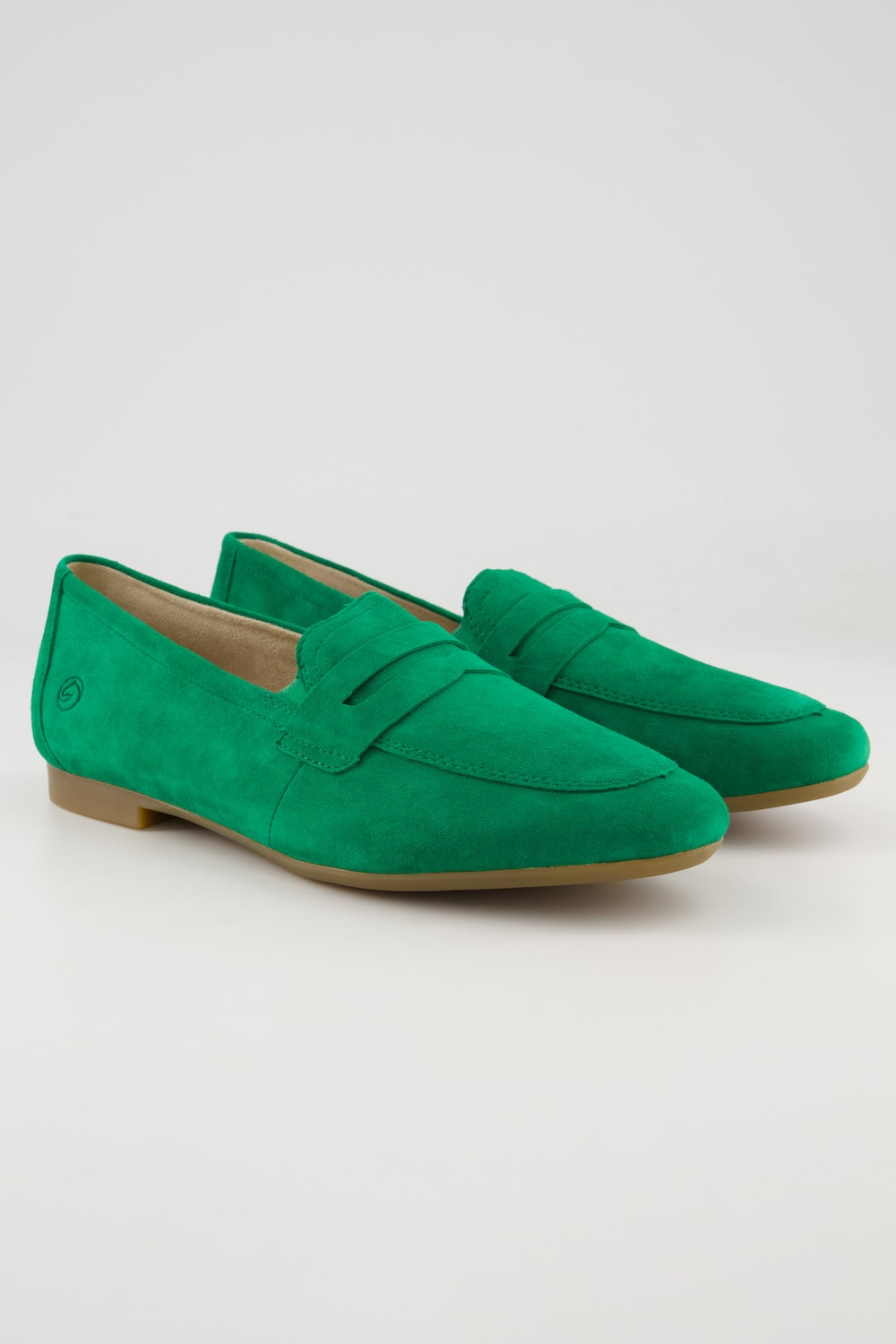 Remonte Suede-Loafer, Damen, grün, Größe: 39, Leder, Ulla Popken