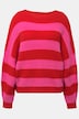 Pullover, oversized, Blockstreifen, Rundhals, Langarm