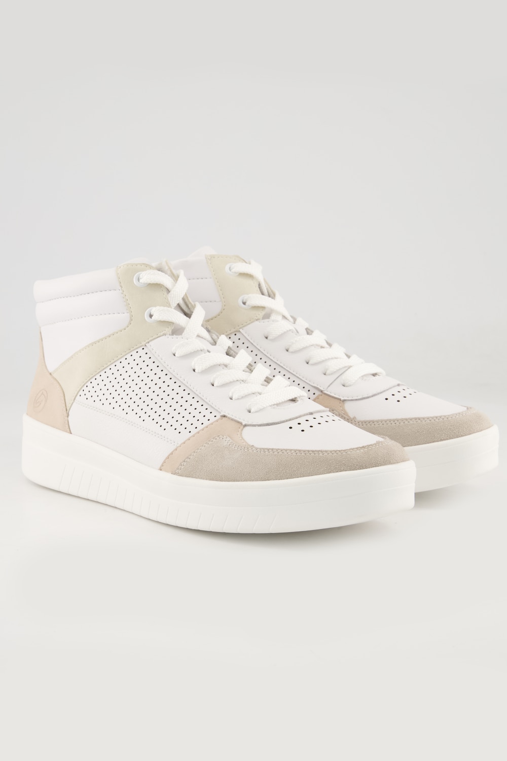 Remonta Leder-Sneaker, Damen, beige, Größe: 43, Leder/Sonstige, Ulla Popken