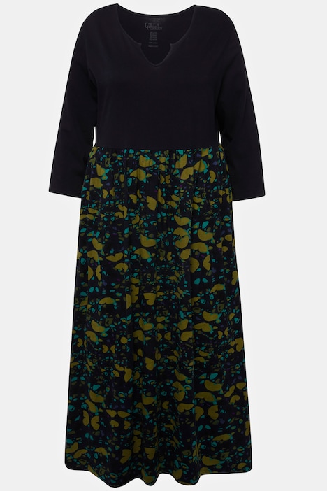 Butterfly Print Hem Empire A-line Pocket Knit Dress | Maxi Dresses ...