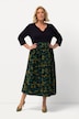Jersey jurk, vlinders, tuniekhals, 3/4-mouwen