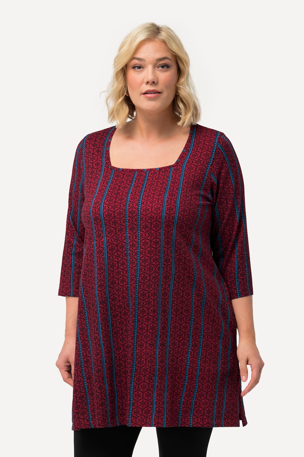 Thumbnail - Große Größen Longshirt, Damen, rot, Größe: 42/44, Baumwolle, Ulla Popken