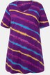Longshirt, batikprint, A-lijn, V-halslijn, halve mouwen