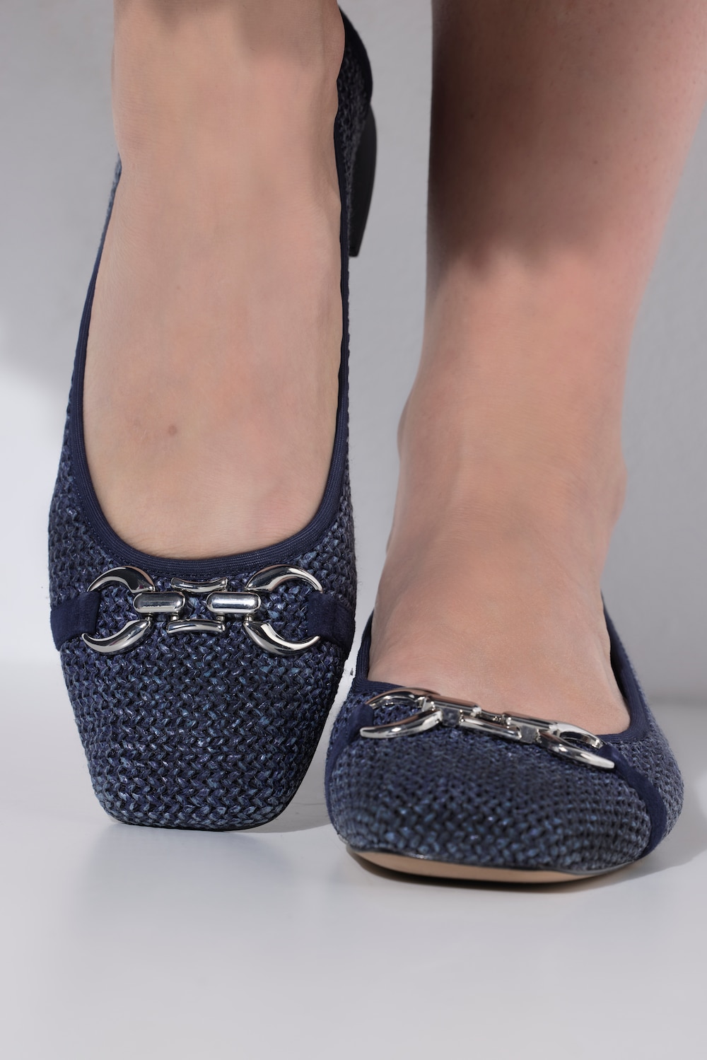 Caprice Ballerinas, Flechtoptik, Zierspange, Weite G