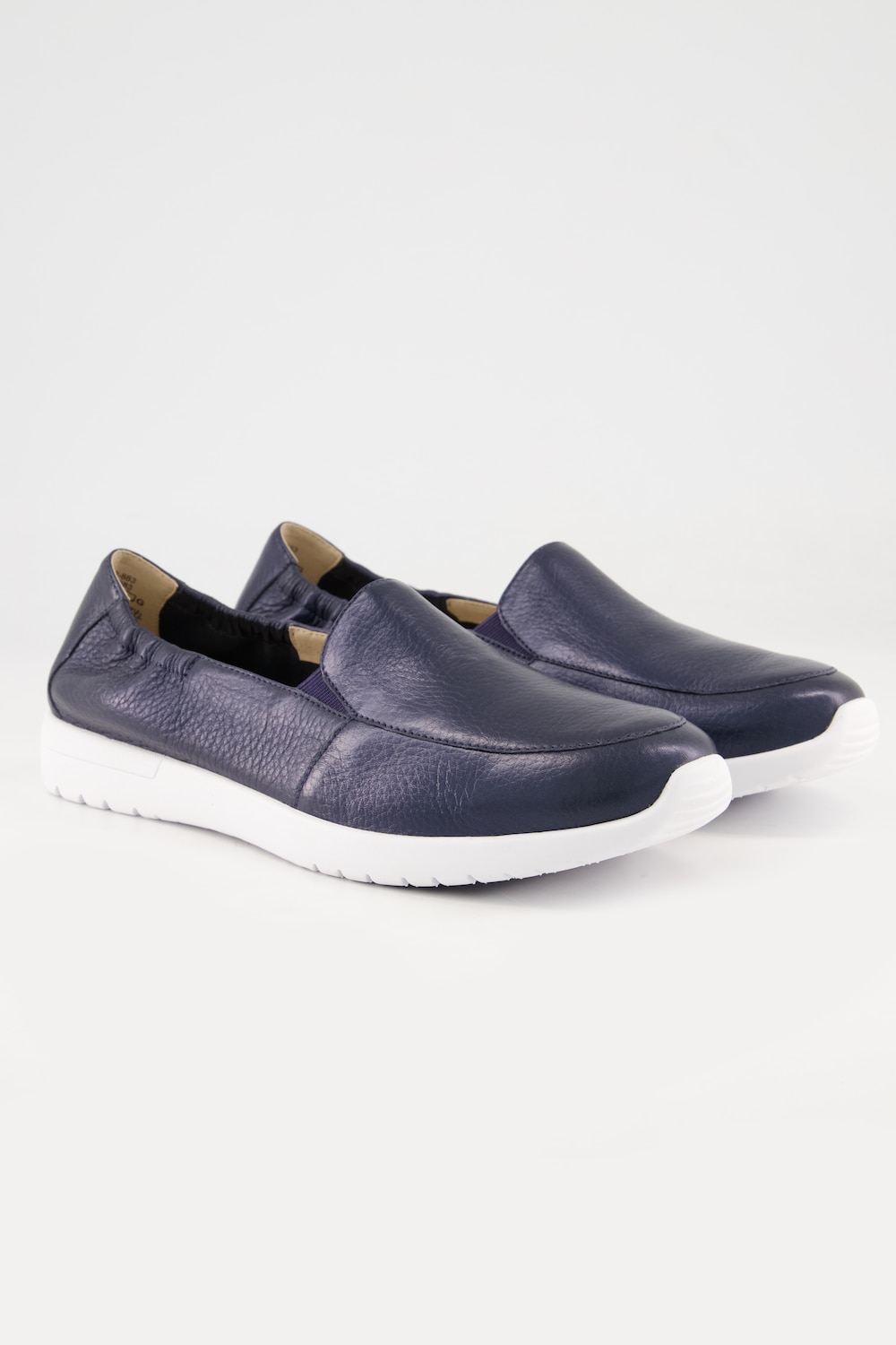 Grote Maten Caprice hertenleer-mocassins, Dames, blauw, Maat: 38, Leer, Ulla Popken