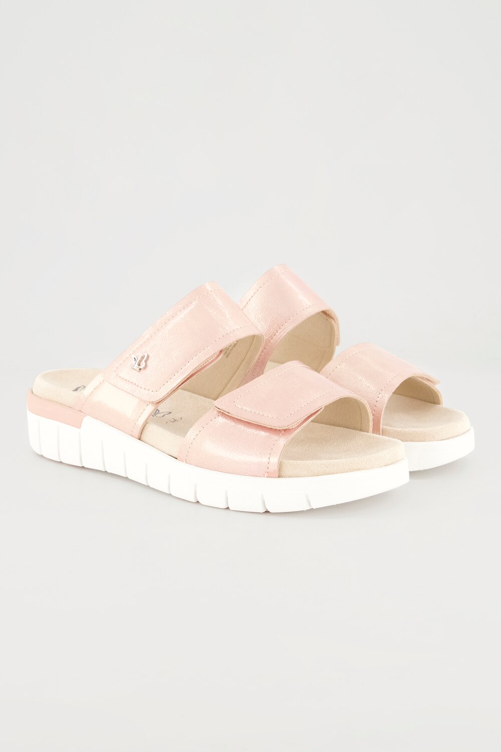 Grote Maten Caprice comfortabele muiltjes, Dames, roze, Maat: 38, Leer/Synthetische vezels, Ulla Popken