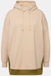 Bluza z kapturem oversize, dwukolorowa, kaptur