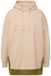 Mikina s kapucí, oversize, dvoubarevná