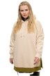 Mikina s kapucí, oversize, dvoubarevná