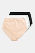 Maxislips, 3er-Pack, Spitzenkanten, High Waist