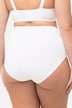 Maxislips, set van 5, strepen/effen, hoge taille