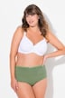 Maxislips, set van 5, strepen/effen, hoge taille