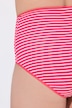 Maksitruser, fempakning, vannrette striper / ensfarget, høy midje