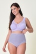 Maxislips, 5er-Pack, Ringel/einfarbig, High Waist