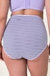 Maxislips, 5er-Pack, Ringel/einfarbig, High Waist