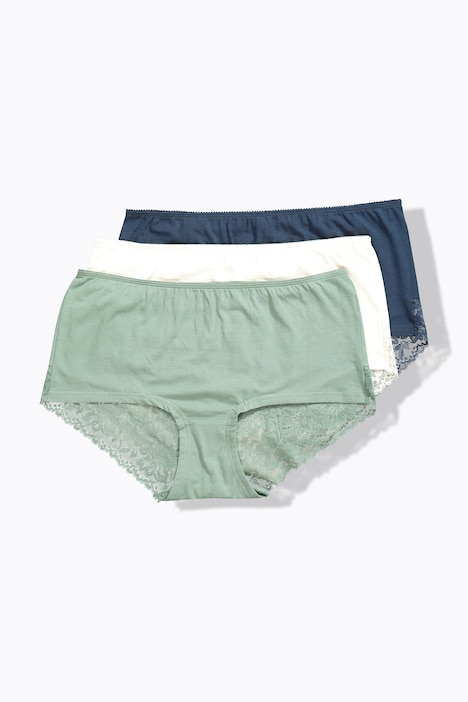 Hipster, 3er-Pack, Spitze