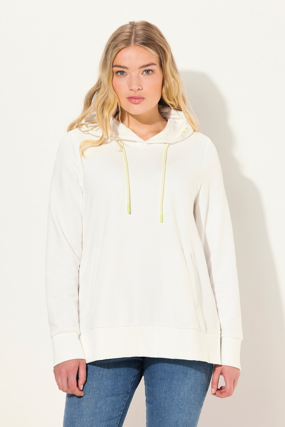 Große Größen Hoodie, Damen, beige, Größe: M, Baumwolle/Polyester, LAURASON