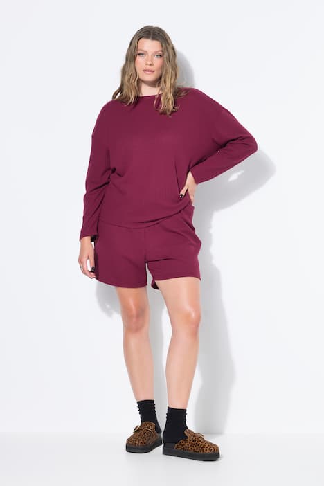 Two Piece Ribbed Jersey Shorty Pajama Set