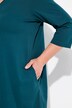 Longshirt, siernaden, A-lijn, V-hals, 3/4-mouw