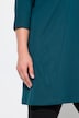 Longshirt, siernaden, A-lijn, V-hals, 3/4-mouw