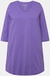 Longshirt, Ziernähte, A-Linie, V-Ausschnitt, 3/4-Arm