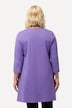 Longshirt, Ziernähte, A-Linie, V-Ausschnitt, 3/4-Arm