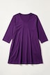 Longshirt, Ziernähte, A-Linie, V-Ausschnitt, 3/4-Arm