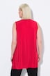 Top de jersey, dobladillo extremo, forma en A, cuello redondo, sin mangas