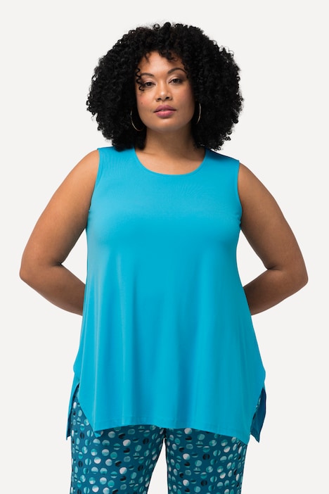 Matte Jersey Pointed Hem A-line Tank