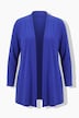 Jerseyjacke, offene Form, V-Ausschnitt